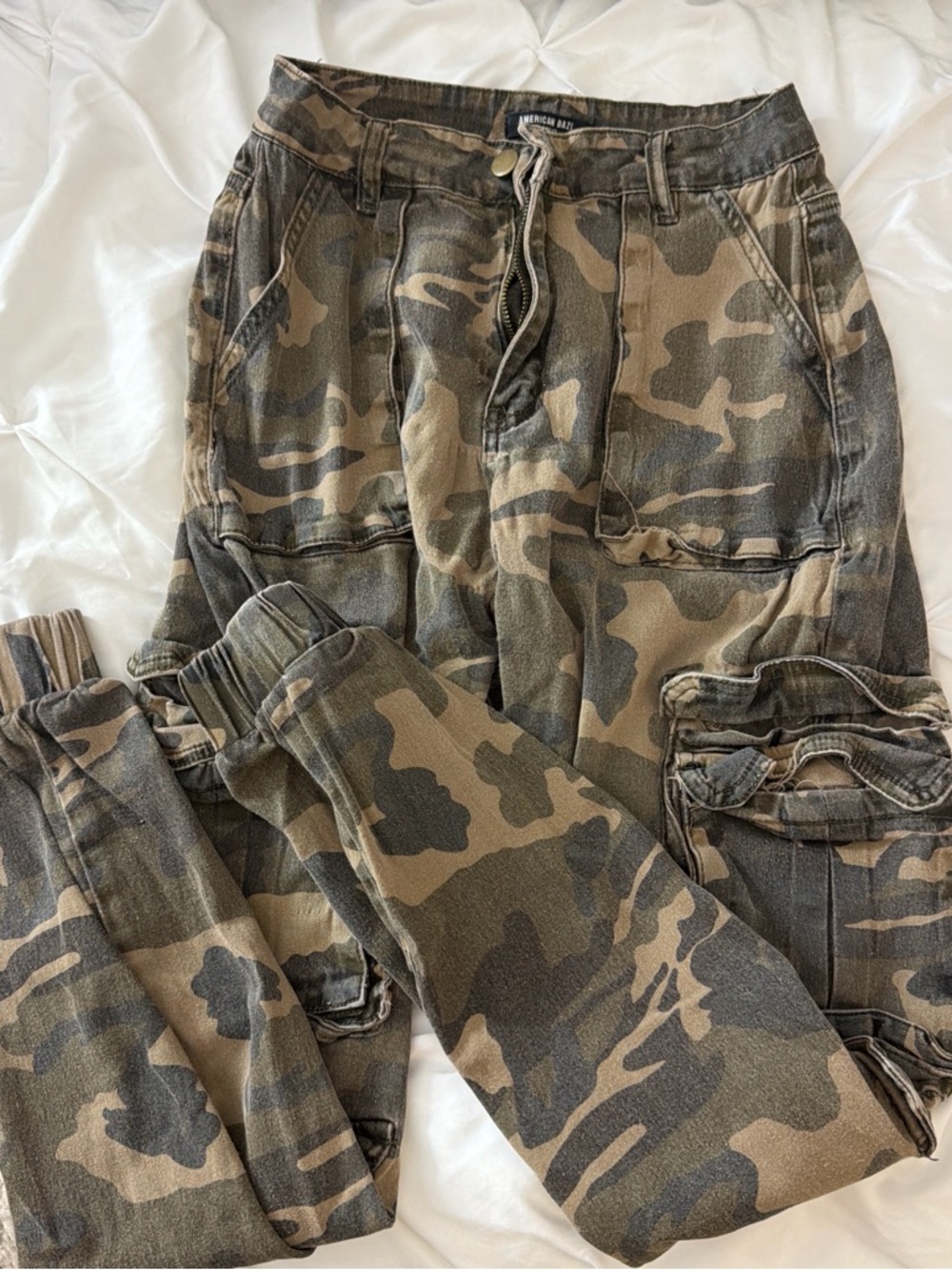 Windsor Camouflage Cargo Joggers in Olive and Khaki